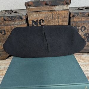 Bobbie Jerome 1950's Taffita Clutch Black/Gold